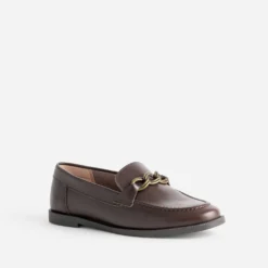 Mocassin marron cuir