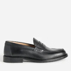 Mocassin noir cuir