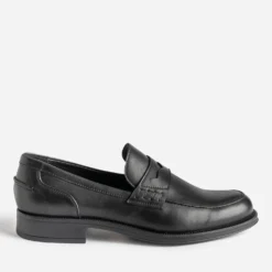 Mocassin noir cuir
