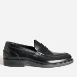 Mocassin noir cuir