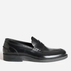 Mocassin noir cuir