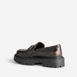 Mocassin TEXTO marron brossé semelle crantée