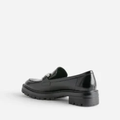 Mocassin TEXTO noir à maxi mors