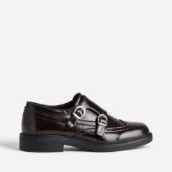 Monk marron bout fleuri