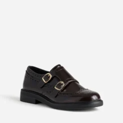 Monk marron bout fleuri