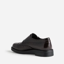 Monk marron bout fleuri