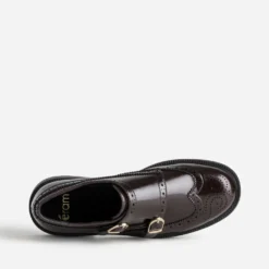 Monk marron bout fleuri