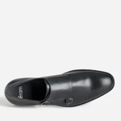 Monk noir cuir