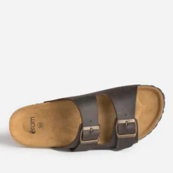 Mule anatomique marron cuir