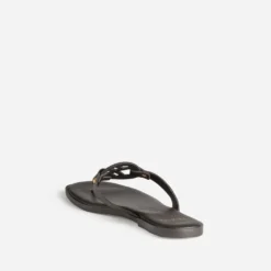 Mule-tong TEXTO marron cuir