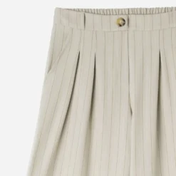 Pantalon de tailleur TEXTO beige rayures tennis
