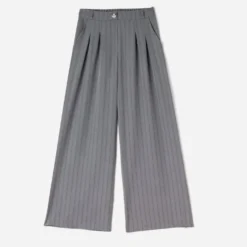 Pantalon de tailleur TEXTO gris rayures tennis