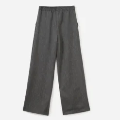 Pantalon large TEXTO gris rayures tennis