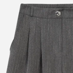 Pantalon large TEXTO gris rayures tennis