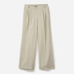 Pantalon TEXTO beige large