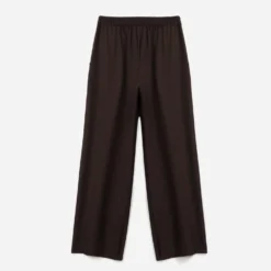 Pantalon TEXTO marron large