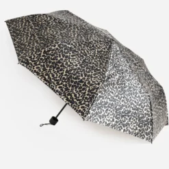 Parapluie beige motif léopard
