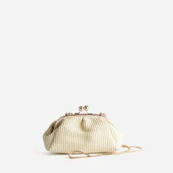 Pochette écrue tressée