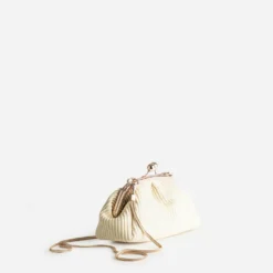 Pochette écrue tressée