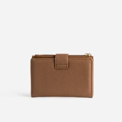Portefeuille camel barrette métal