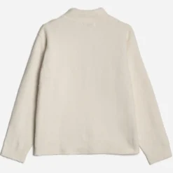 Pull ERAM WEAR écru tricot décor fleurs