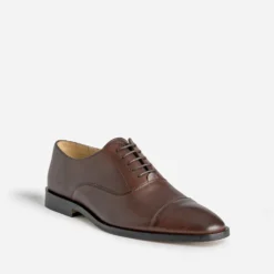 Richelieu marron foncé cuir Cousu Blake