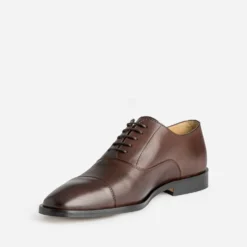 Richelieu marron foncé cuir Cousu Blake