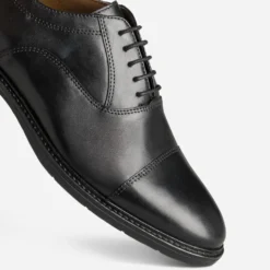 Richelieu noir cuir