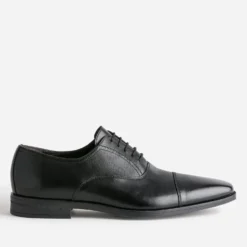 Richelieu noir en cuir