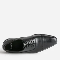 Richelieu noir en cuir