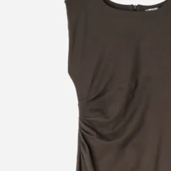 Robe-tube longue TEXTO chocolat