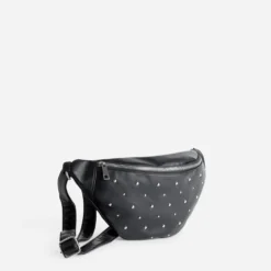Sac banane noir décor clous