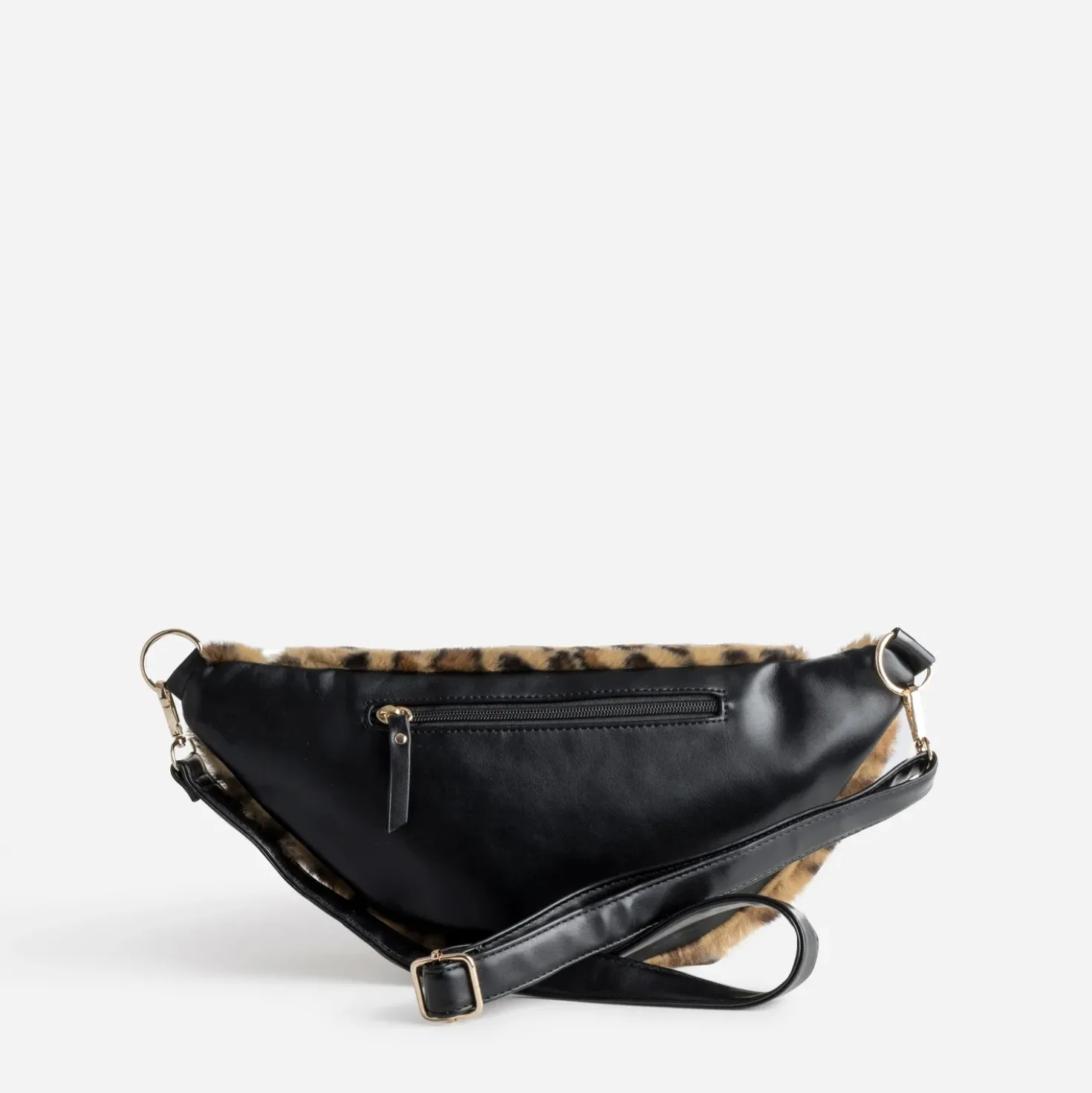 Sac banane TEXTO camel motif léopard