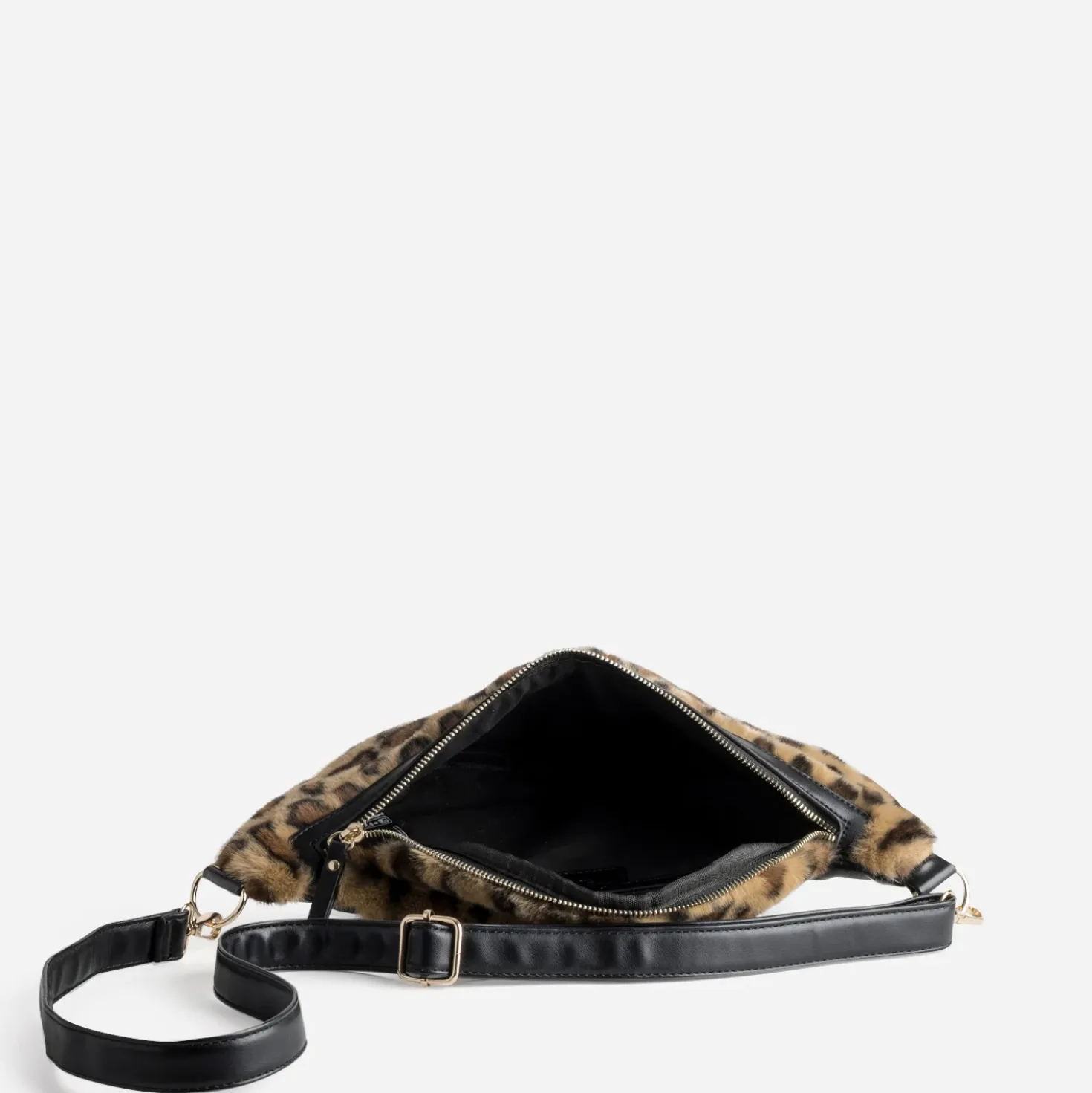 Sac banane TEXTO camel motif léopard