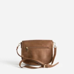 Sac bandoulière camel deux compartiments