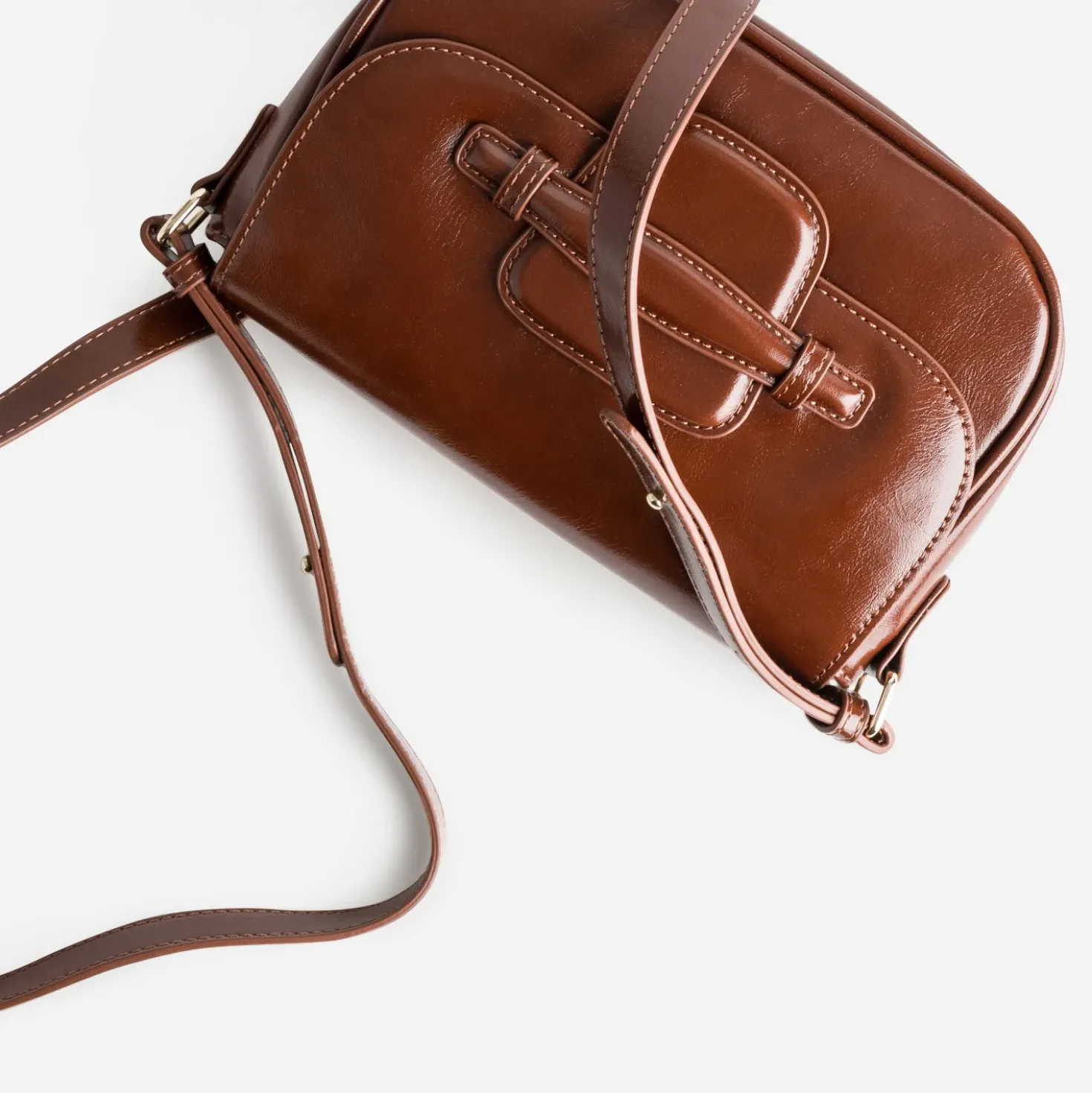 Sac bandoulière cognac