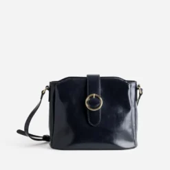 Sac bandoulière marine trois compartiments