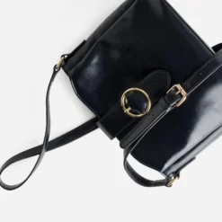 Sac bandoulière marine trois compartiments