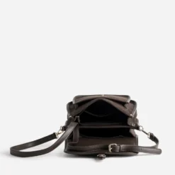 Sac bandoulière marron deux compartiments