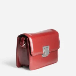 Sac bandoulière rouge foncé