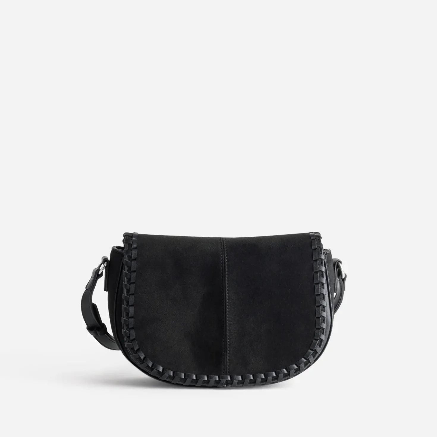 Sac bandoulière TEXTO noir suédé