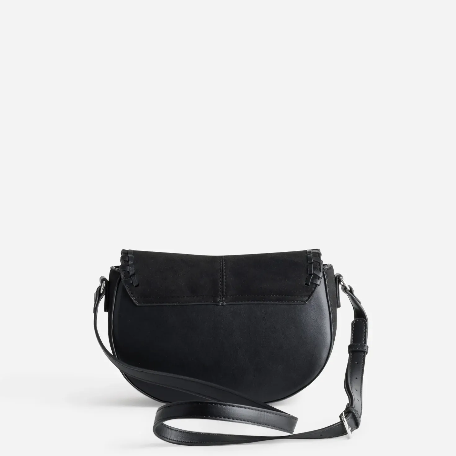 Sac bandoulière TEXTO noir suédé