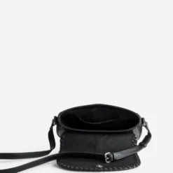 Sac bandoulière TEXTO noir suédé