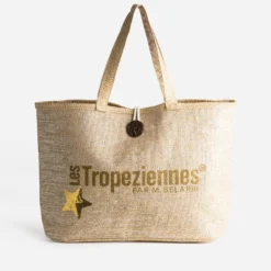 Sac cabas beige foncé LES TROPEZIENNES
