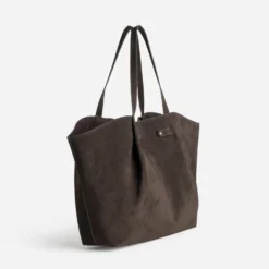 Sac cabas marron suédé
