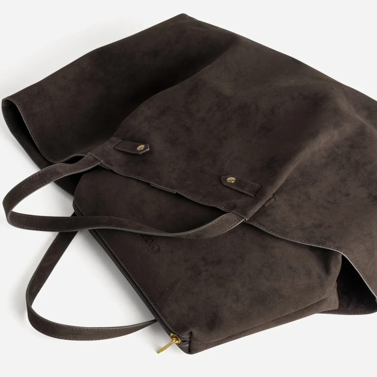Sac cabas marron suédé