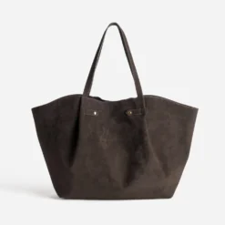 Sac cabas marron suédé