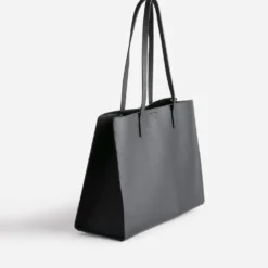 Sac cabas noir 3 compartiments
