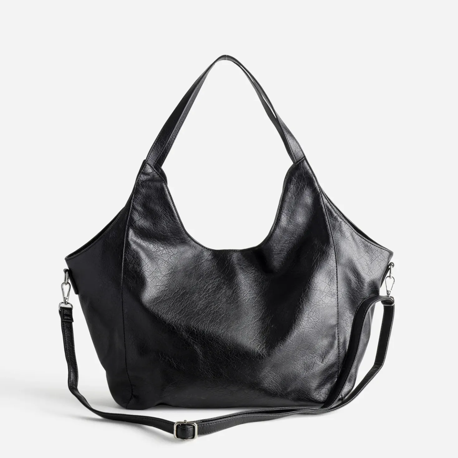 Sac cabas noir décor clous