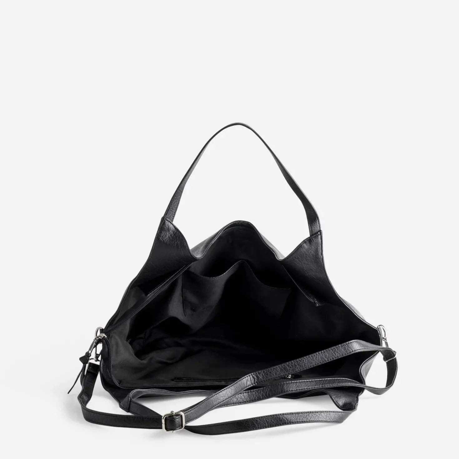 Sac cabas noir décor clous